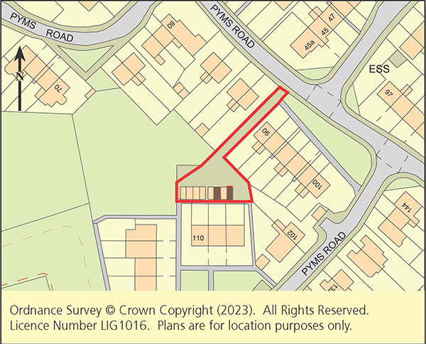 Lot: 61 - FREEHOLD LAND & SIX LOCK-UP GARAGES -